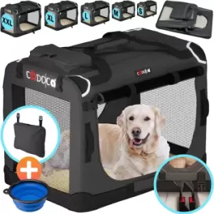 Image of Dog Carrier Fabric Anthracite S 50x34x36cm
