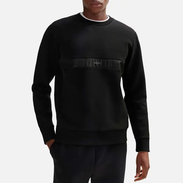 Image of BOSS Green Salbon Cotton-Blend Sweatshirt - S