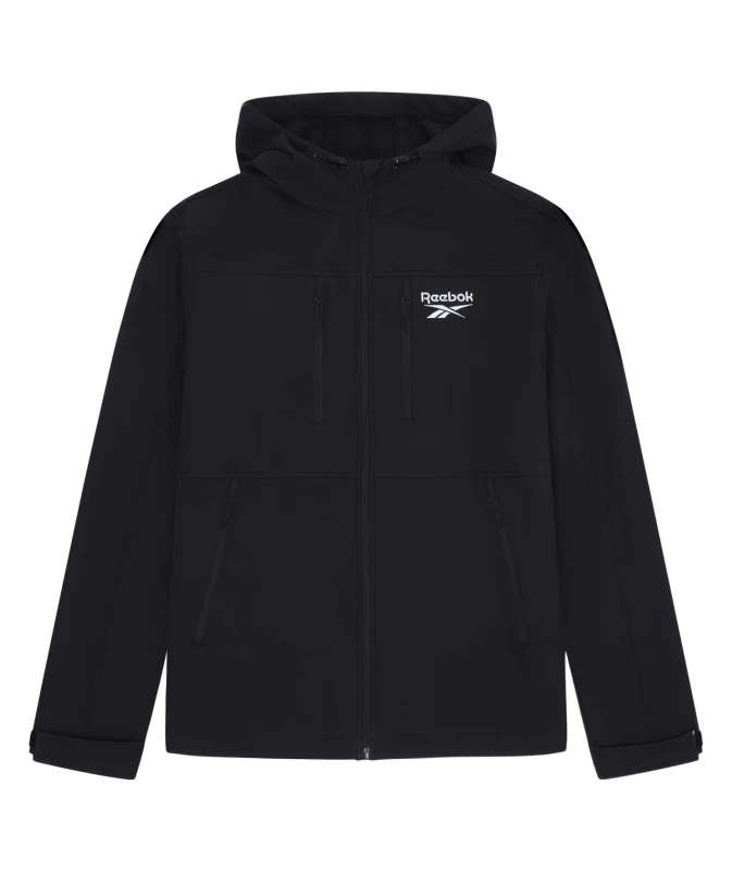 Image of Reebok Men Softshell Jacket in Black Size: Medium Black M Male 5063347795508
