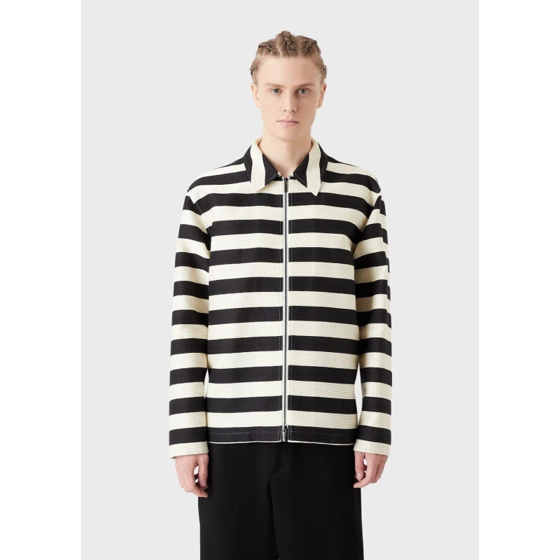 Image of Emporio Armani Overshirt Black male 2XS