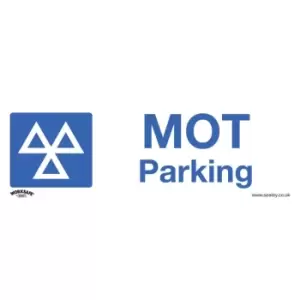 Image of Safety Sign - MOT Parking - Self Adhesive Vinyl - Pack of 10