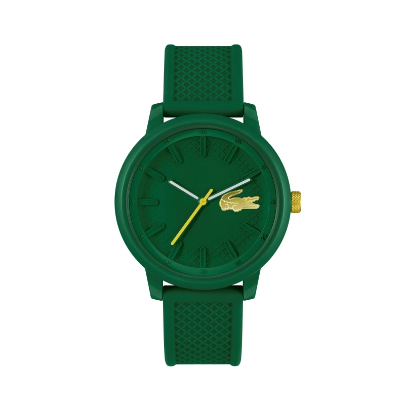 Image of Lacoste Gents 12.12 Hero Silicone Strap Watch Green male One Size
