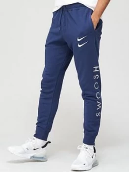 Image of Nike Swoosh Reflective Jogger - Navy/Silver, Navy/Silver, Size 2XL, Men