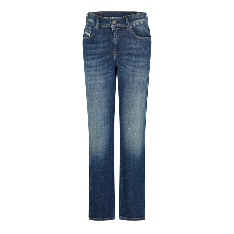 Image of Diesel Womens Sand Straight Leg Jeans Blue Denim female 24 L30