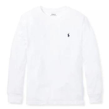 Image of Polo Ralph Lauren Junior Boys Long Sleeve T Shirt - White