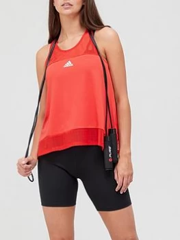 Image of adidas Training HEAT.RDY Tank - Red/Pink, Red/Pink Size M Women
