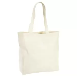 Image of Westford Mill Recycled Cotton Oversized Tote Bag (One Size) (Natural)