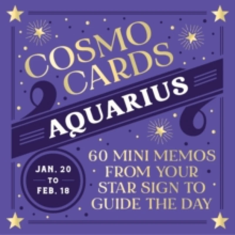 Image of Cosmo Cards: Aquarius : 60 Mini Memos from Your Star Sign to Guide the Day Cards