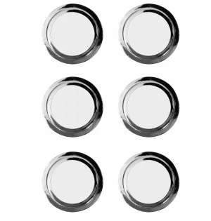 Image of Wickes Ring Door Knob - Polished Chrome 35mm Pack of 6