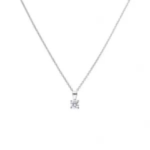 Image of 4 Claw Cubic Zirconia Solitaire 0.50ct Pendant P4917