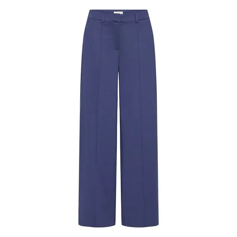 Image of Ichi Wide-leg trousers For Her Ichi Kate SUS Office Bleu Female XL