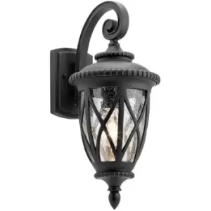 Image of Elstead Admirals Cove Outdoor 1 Light Wall Lantern, Textured Black, IP44, E27