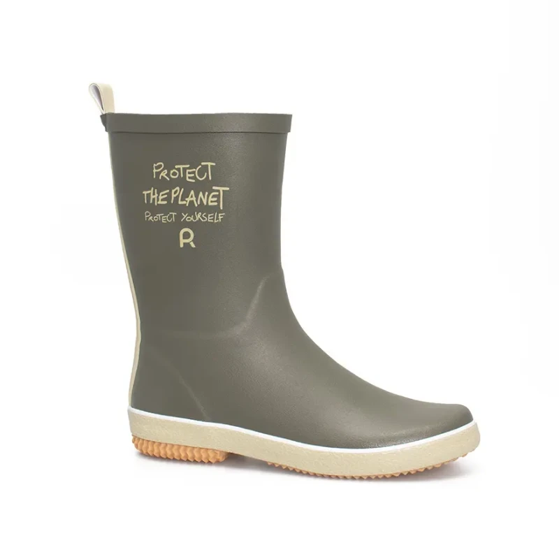 Image of Rouchette Womens half rain boots Rouchette Protect The Planet Vert Female 39