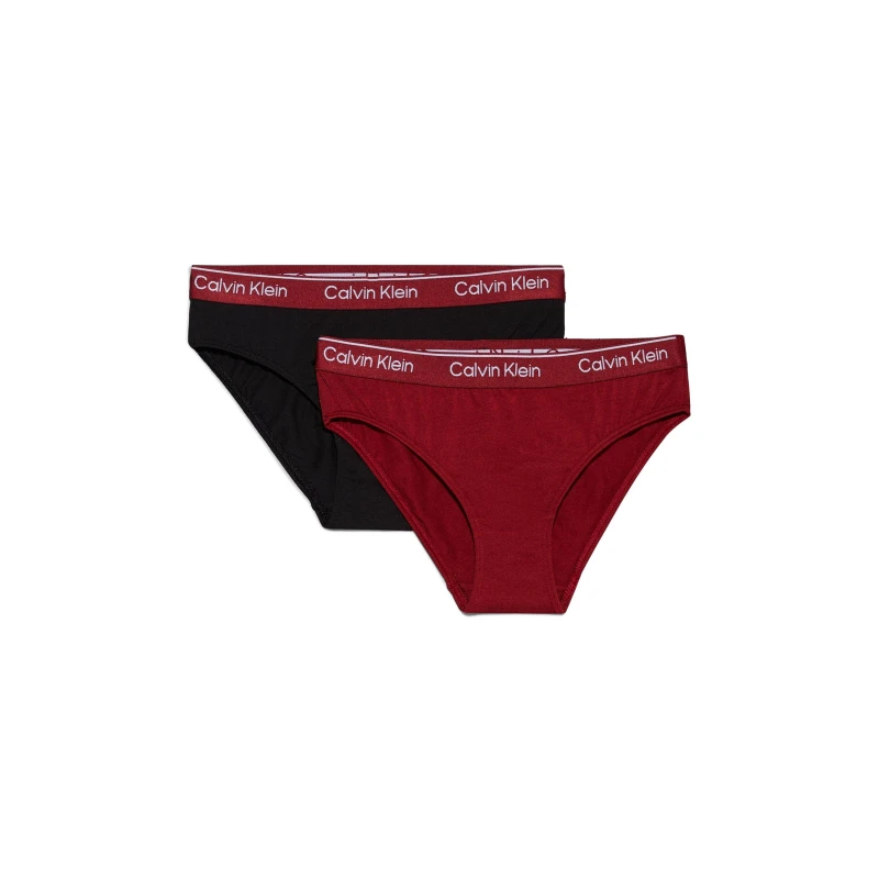 Image of Calvin Klein Two Pack Hipster Bikini Briefs Junior - Multi Multi 7 - 8 Years