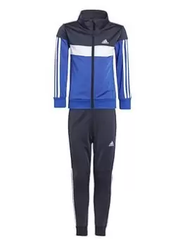 Image of Boys, adidas Sportswear Younger Tiberio Tracksuit - Navy, Size 5-6 Years