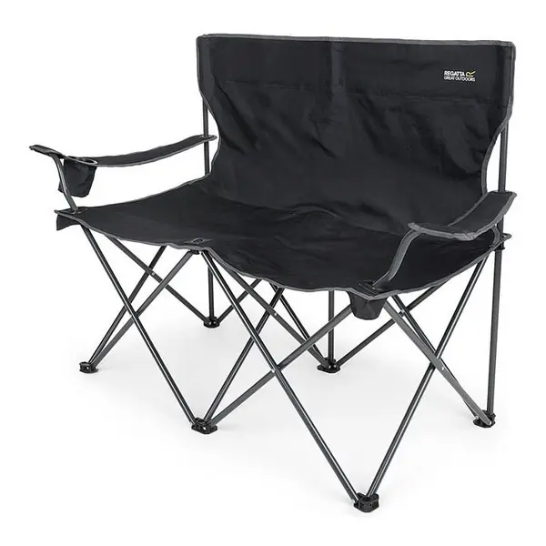 Image of Regatta Isla Double Chair Camping Chairs Single Black 79642803010