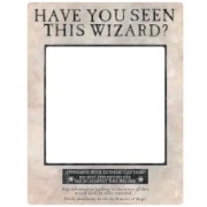 Image of Harry Potter White Wanted Selfie Frame Poster with Props