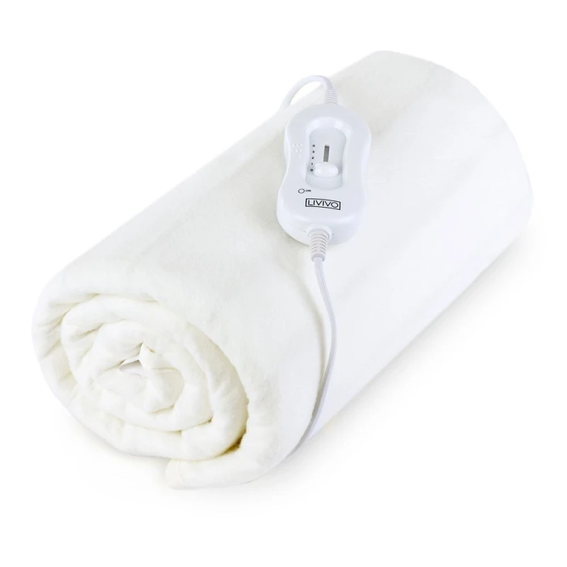 Image of LIVIVO Single Electric Heated Underblanket - 135x65cm White