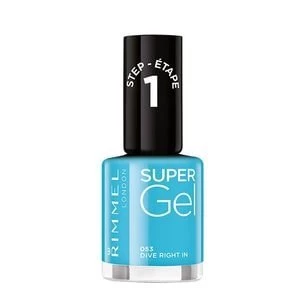Image of Rimmel Super Gel Nail Polish Dive Right In 53 Blue