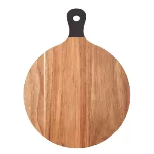 Image of Round Paddle Chopping Board with Black Handle