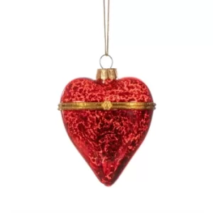 Image of Red Heart Opening Bauble