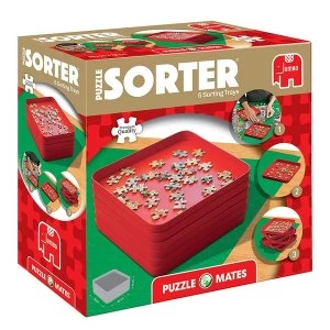Image of Jumbo Puzzle Mates Sorting Tray - Red