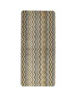 Image of Zig Zag Stain Resistant Runner 67X150Cm