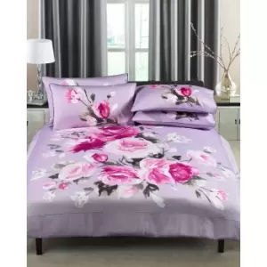Image of Riva Home Windsor Duvet Set (Super King) (Heather)