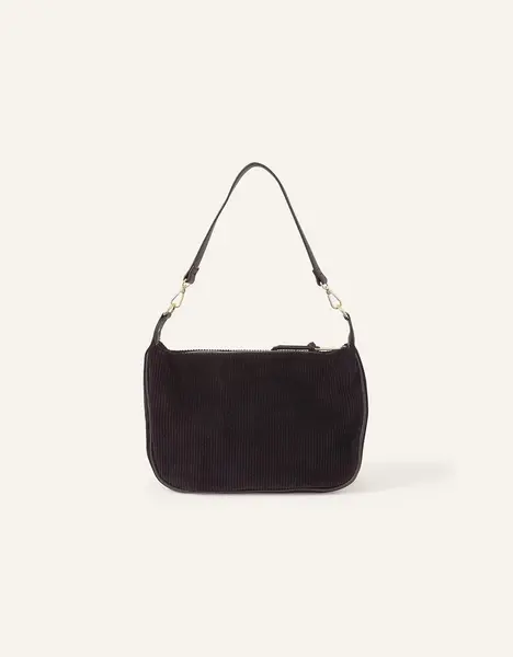 Image of Accessorize Cord Shoulder Bag Black