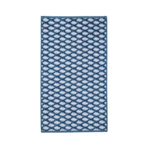 Image of Joules Oak Leaf Bath Mat, Blue