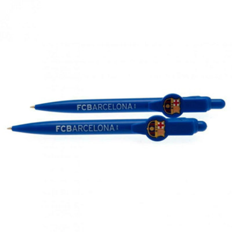 Image of FC Barcelona FC Barcelona Pen Set Pack of 2 in Blue Blue One Size Unisex 5059444999024