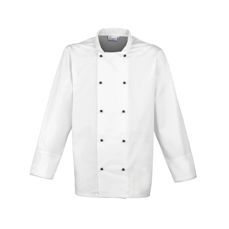 Image of Premier Premier Men Cuisine Chef Jacket in White Size: Medium White M Male 5063470538096