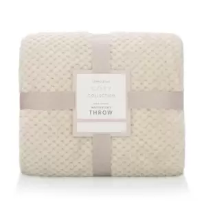 Image of Sleepdown Waffle Throw 99 - Cream