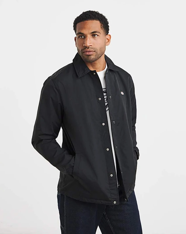 Image of Dickies Dickies Oakport Coach Jacket - Black - Dickies - Size: S Black Male S DI70503