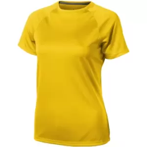 Image of Elevate Womens/Ladies Niagara Short Sleeve T-Shirt (XS) (Yellow)