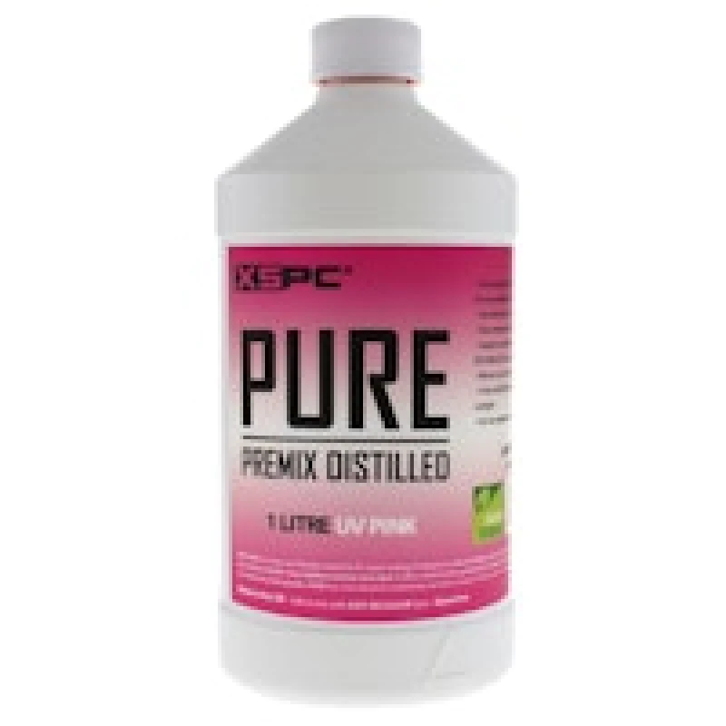 Image of XSPC PURE Premix Distilled Coolant 1 Litre - UV Pink