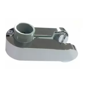 Image of Aqualisa Showers - Aqualisa Pinch Grip Shower Head Handset Holder 25mm Chrome & Grey
