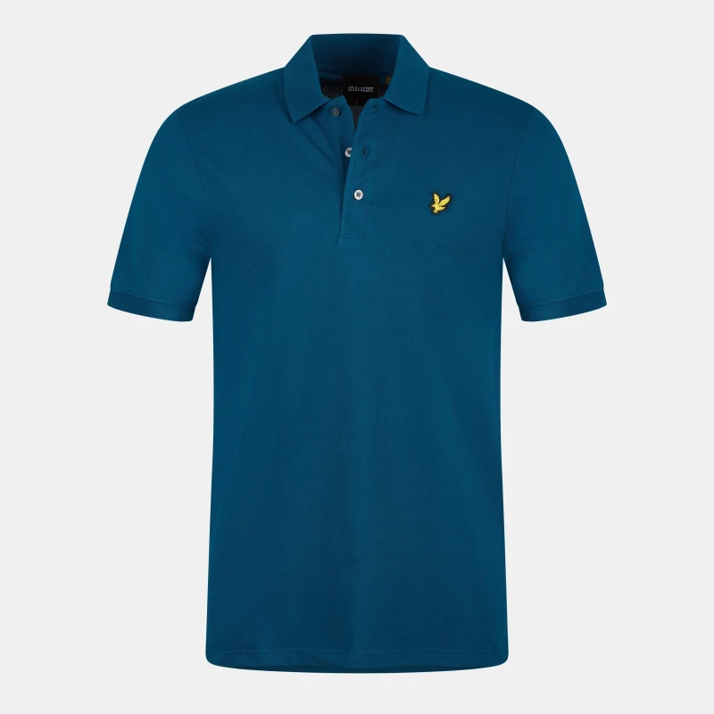 Image of Lyle & Scott Logo Polo Shirt Apres Navy M