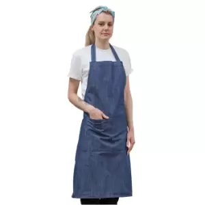Image of Dennys Unisex Adult Polycotton Full Apron (One Size) (Light Denim)