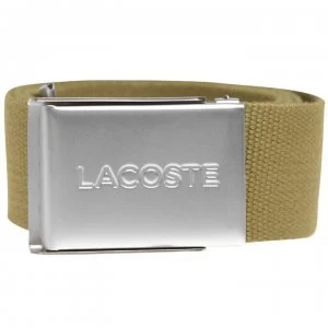 Image of Lacoste Lacoste Woven Mens Belt - Brown UXF