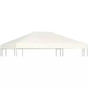 Image of Gazebo Top Cover 310 g/m² 4x3 m Cream White Vidaxl White