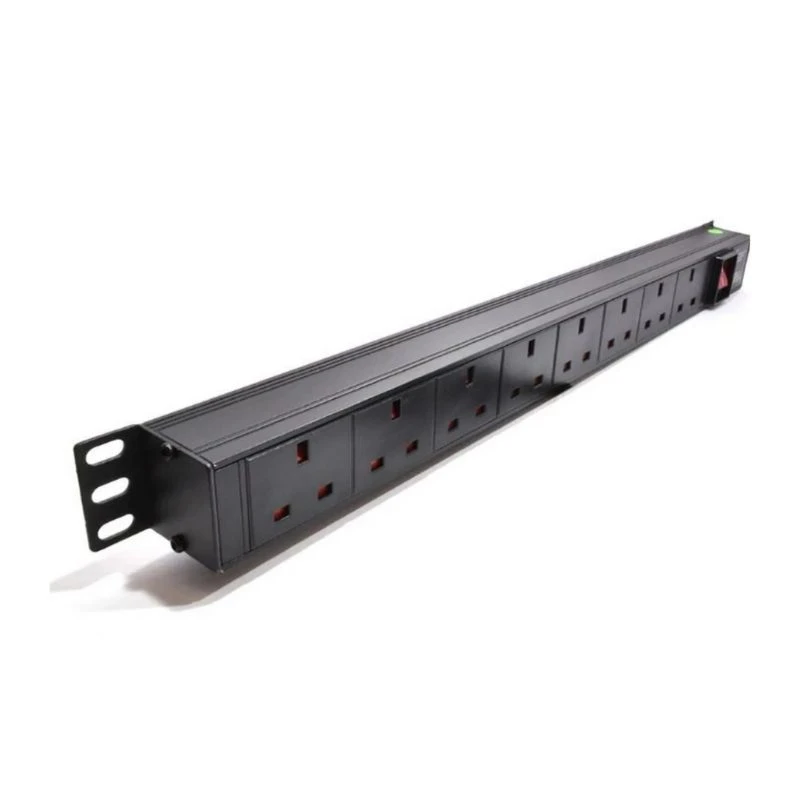 Image of POWERDATA 8 WAY 19" RACK UK PDU TO 13A PLUG - VERTICAL