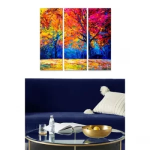 Image of MDF292880360 Multicolor Decorative MDF Painting (3 Pieces)