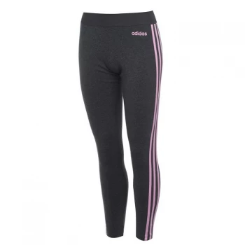 Image of adidas Essentials 3 Stripe Leggings Ladies - Grey/PrismPink