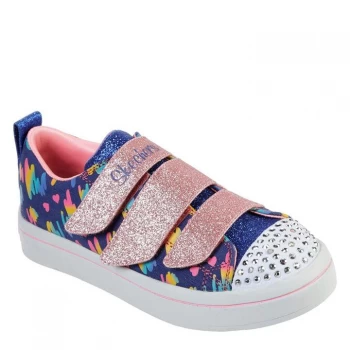 Image of Skechers Twi-Lites Trainers Juniors - Blue