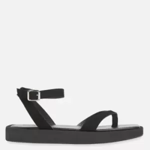 Image of Whistles Womens Renzo Chunky Toe Loop Sandals - Black - UK 6