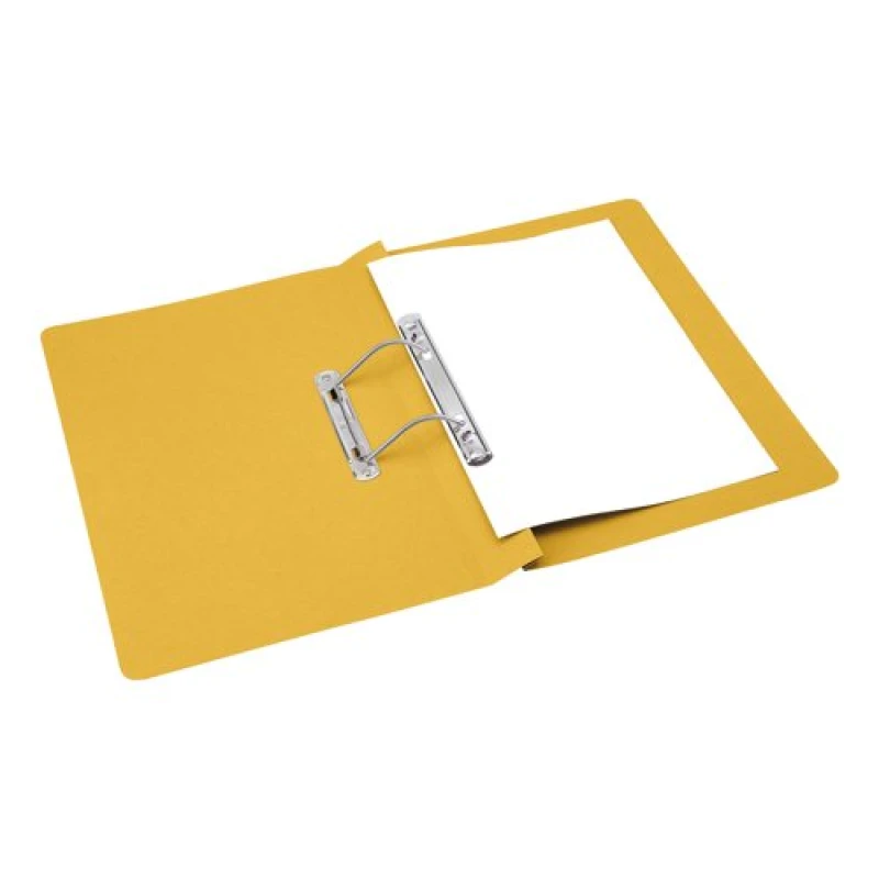 Image of 5 Star office 5 Star Office Transfer Spring File Mediumweight 285gsm Capacity 38mm Foolscap Yellow (Pack of 50) 356564