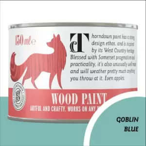 Image of Thorndown Goblin Blue Wood Paint 150ml