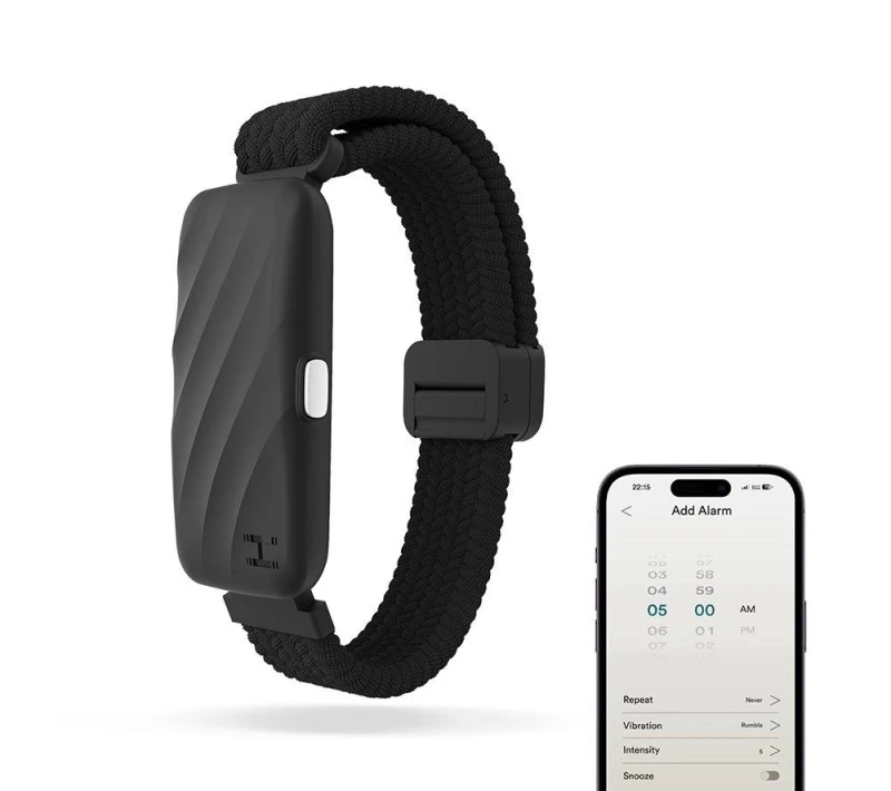 Image of HOMEDICS WakeBand Silent Alarm Wristband - Black 5010777165630