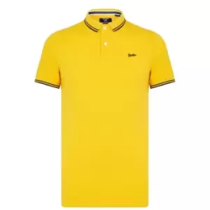 Image of Superdry Vt Tipped Polo Shirt - Gold